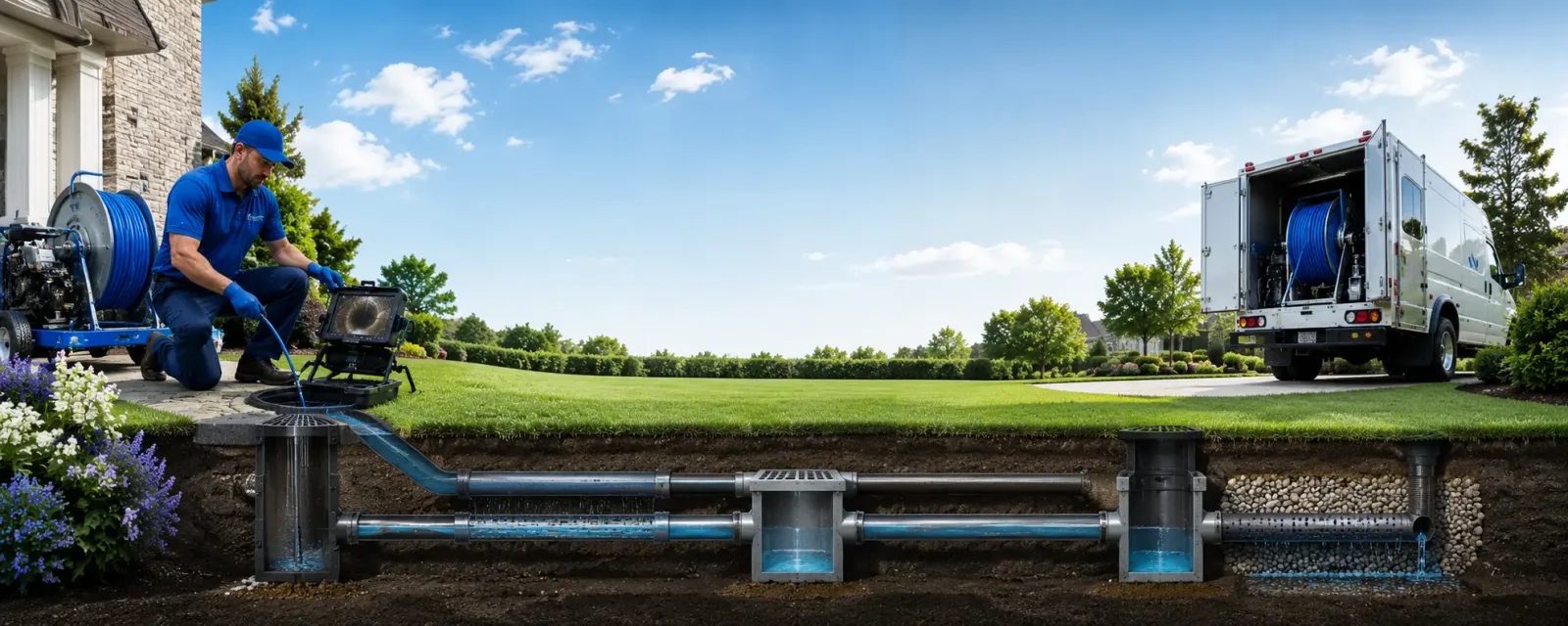 Outdoor drain cleaning information for Waverly, PA